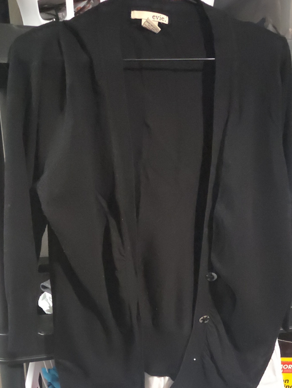 EVIE Black Open-Front Blazer Jacket